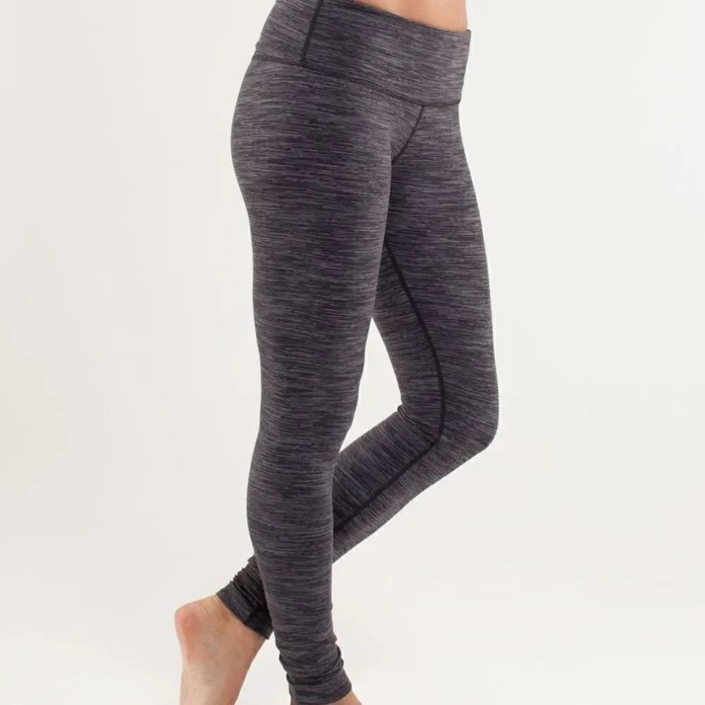 Lululemon Wunder Under Pant Grey Heathered Legging